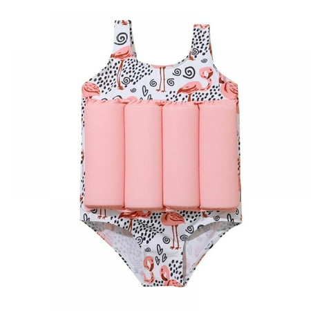 

Uccdo 2-6Y Little Boys Girls Sleeveless Rashguard One-piece Float Swimsuits Buoyancy Bathing Suit