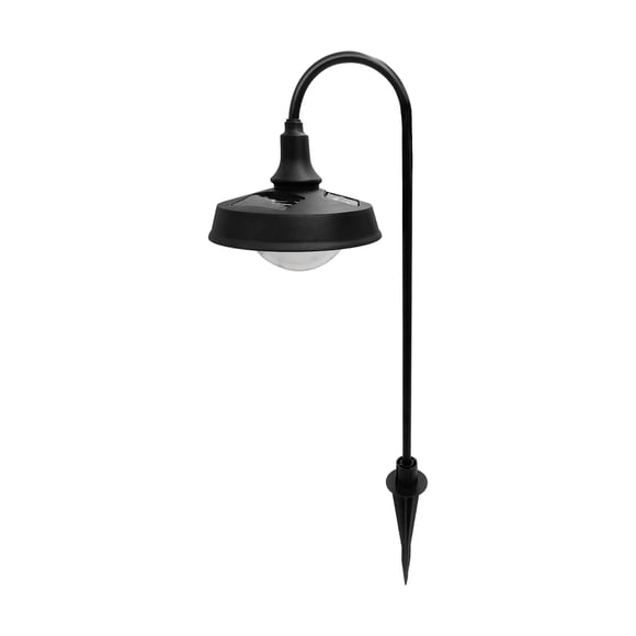 Better Homes & Gardens Corbyn Éclairage solaire LED noir mat en métal pour allée, 20 lumens (Lot de 2)