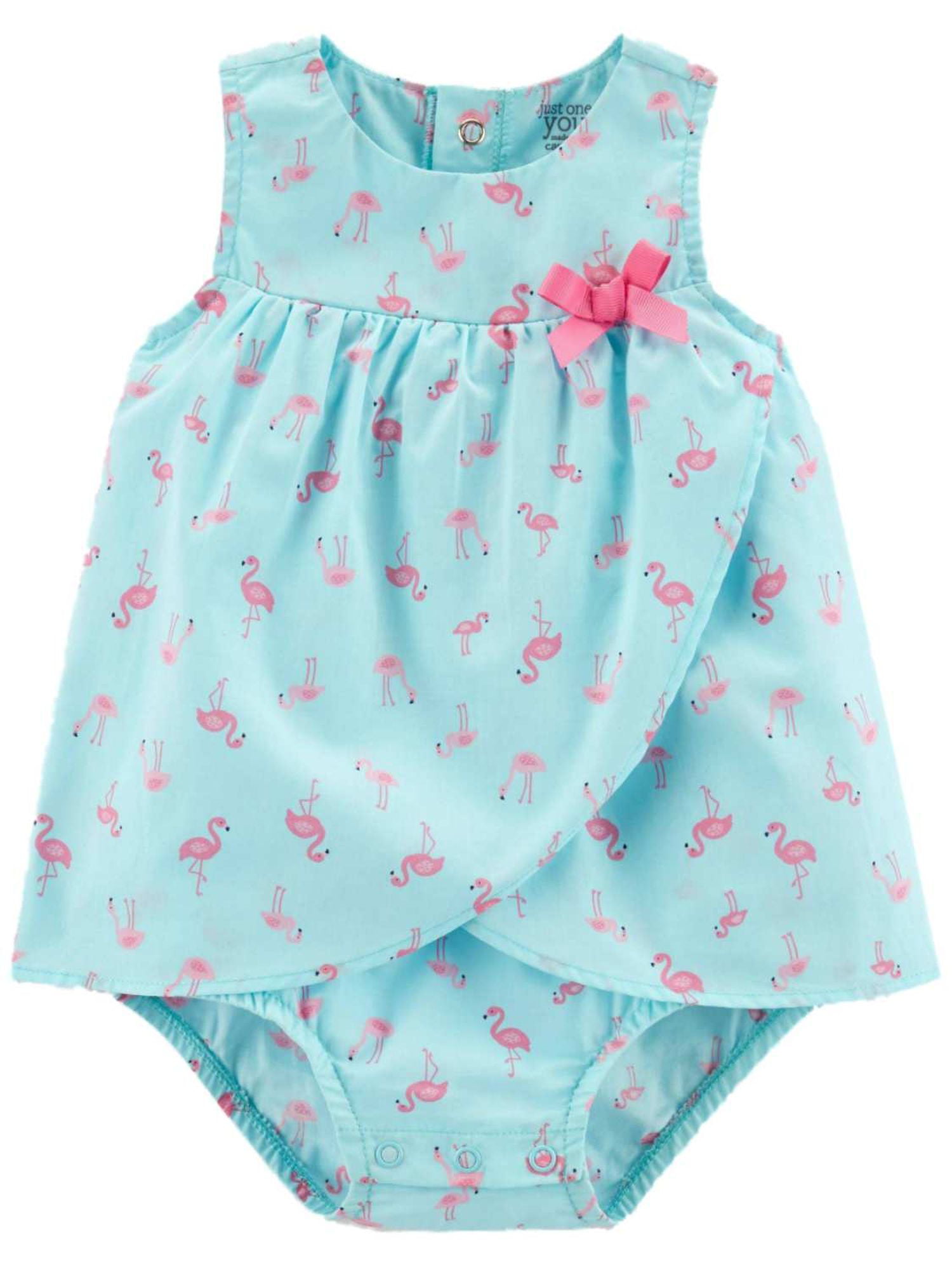Baby Girls Carters Pink Unicorn Romper Sunsuit New Playwear 1 Pc 
