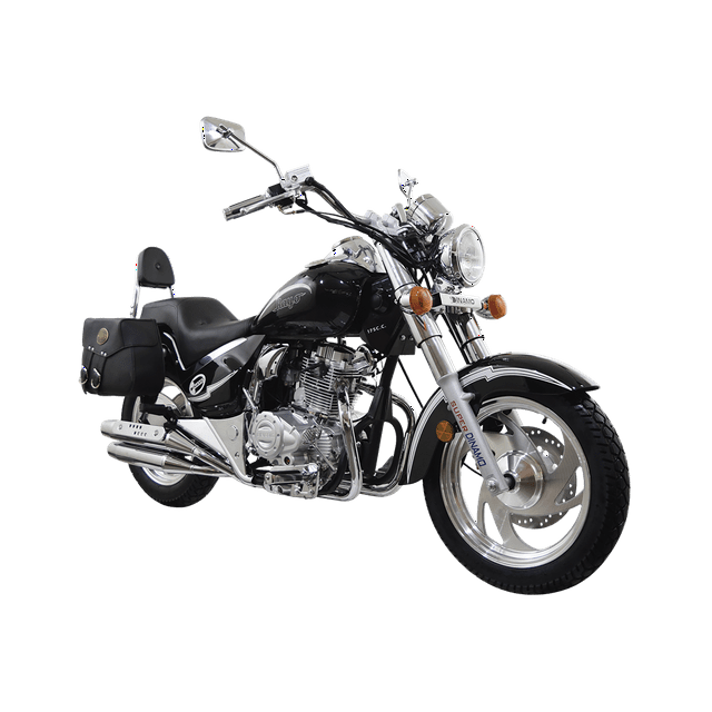 Motocicleta clasica DINAMO Rayo 175 Negro