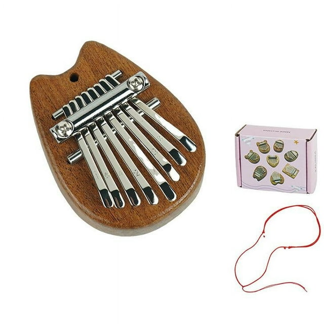 Piano Mini Doigt Pouce Portable 8 Touches Pendentif Musical Cadeaux pour Débutants Amateurs d'Instruments de Musique Enfants