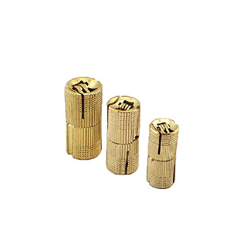 4pcs Pack Gold Copper Barrel Hinge With Heavy Loading Brass Concealed Invisible Cabinet Hinge Tool With 180 Opening Angle