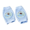 thumbnail image 3 of Paquete de 5-6 rodilleras ajustables para gatear para bebés, cojín antideslizante para niños pequeños, color azul 5 piezas, 3 of 8