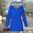 thumbnail image 4 of Dxzfnsa Women's Waterproof Rain Jackets with Hood Fashion Womens Lightweight Stripes Long SLeeve Hoodies Outdoor Zipper Raincoats with Pockets, 4 of 9