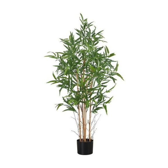 Artificial Plant - 50" Tall - Indoor - Floor - Potted - Green Leaves