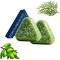 thumbnail image 1 of Jabón capilar de hoja de ciprés Shampoo Bar para el crecimiento y fortalecimiento del cabello. Champú sólido para mujeres y hombres. Reduce la rotura, limpia y nutre el cabello seco y dañ., 1 of 4