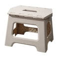 thumbnail image 2 of Folding Step Stool Plastic Heavy Duty Portable Non-Slip Stool for Kids Adults | Collapsible Step Stool with Handle for Home Kitchen Camping Outdoor Use | Compact Storage Support for High Shelves, 2 of 6
