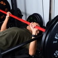 thumbnail image 2 of 7.2Ft Solid Iron Olympic Barbell with Diamond Knurled Handles, Home Gym Fitness Equipment for Weightlifting, Powerlifting, CrossFit Training, 700lbs, Red, 2 of 7