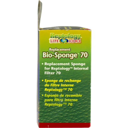 Penn-Plax Reptology Life Science Replacement Bio-Sponge 70, 2.0 CT