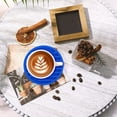 thumbnail image 4 of Round Silicone Drink Coaster, 10cm Heat Resistant Table Mat, Non Slip Cup Pad – Multiple Colors, Blue, 4 of 5