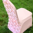 thumbnail image 4 of Efavormart Satin Rosette Blush Stretch Banquet Spandex Chair Cover Dinning Event Slipcover For Wedding Party Banquet Catering, 4 of 5