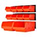 thumbnail image 2 of Wallmaster Bacs de Rangement Muraux, Support Mural pour Pièces 10 Bacs & 3 Rails Organisateur d'Outils de Rangement, 2 of 4