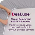 thumbnail image 5 of DeaLuxe Bedding 21” King Size Extra Deep Pocket Fitted Sheet - Fits 18” to 21” Inch Mattresses - 1 Piece Fitted Bed Sheets Only - Fine Yarn Soft Double Brushed Microfiber - Calm Grey, 5 of 8