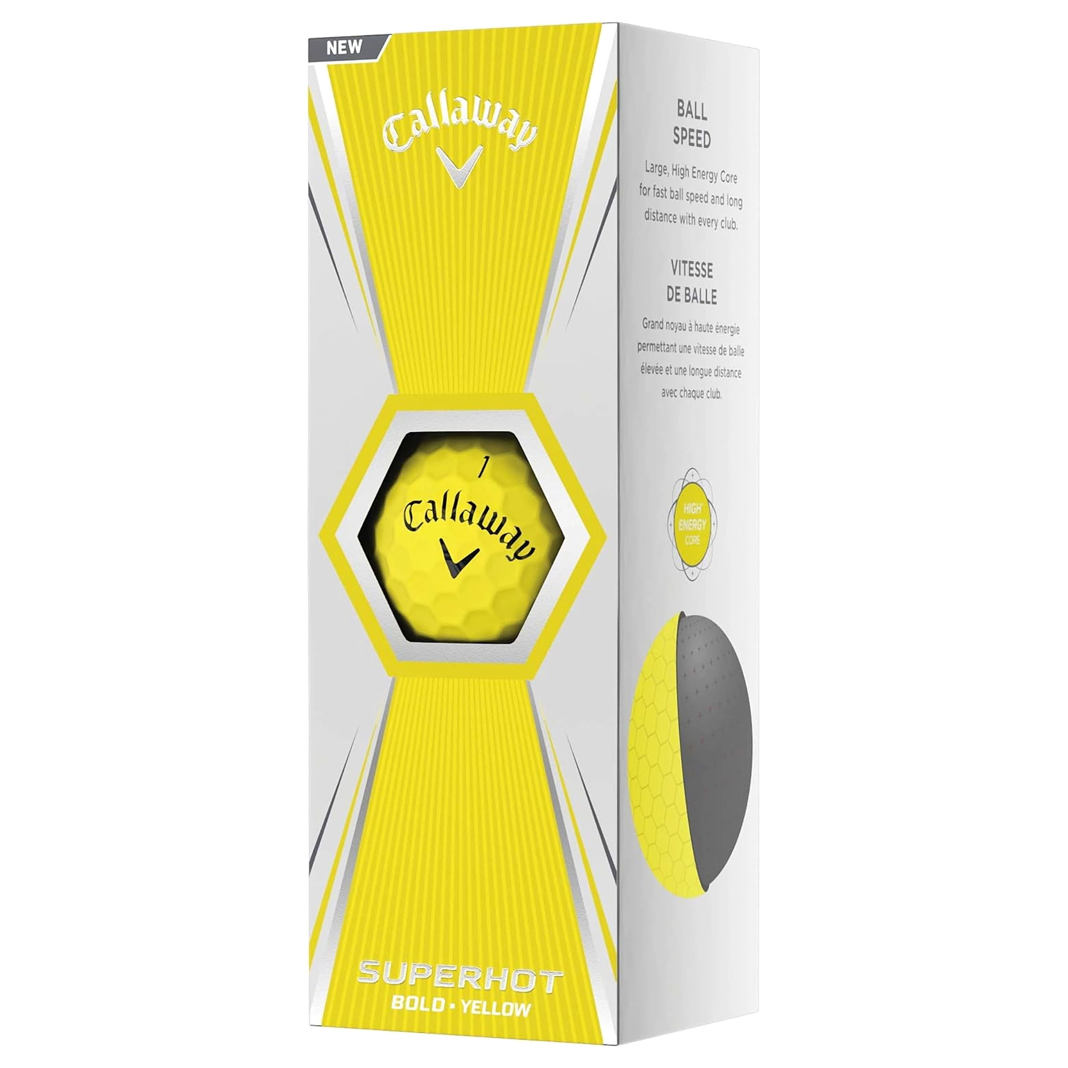 Callaway Superhot Golf Balls, 15 Pack, Yellow