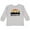 Athletic Heather, variant on Buffalo New York Skyline Retro Boys or Girls Long Sleeve Toddler T-Shirt