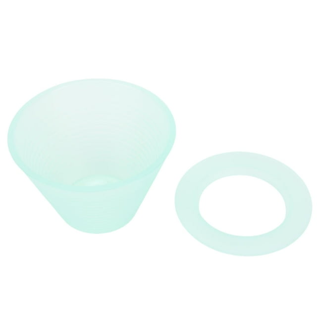 Flat Bottom Coffee Dripper, Food Grade PP Brewing Filter Cup for Home Restaurant Minimal Space Storage Compatible with Filter Paper Sizes