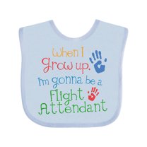 Inktastic Flight Attendant Future Boys or Girls Baby Bib