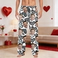 thumbnail image 2 of Valentine's Day Casual Pants, Custom Relaxed Fit Pajama Pants for Him, Stretch Personalized Face Pajama Pants with Photo, Everyday Comfort Sleepwear, 2 of 5