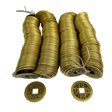 Dinohhi 200 Pieces 1 Inch Chinese Coins Feng Shui I-ching Coins Good ...