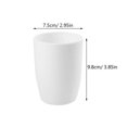 thumbnail image 4 of Plastic Bathroom Tooth Mug Break-Resistant Unbreakable Drink Cups for Water Coffee Milk Juice Tea 201-300ML (White), 4 of 4
