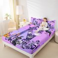 thumbnail image 3 of Homewish Halloween ABC Print N Queen Sheets,Personalized Monogrammed Gifts Queen Sheet Sets,4-Piece,1 Flat Sheet,1 Fitted Sheet and 2 Pillowcases, 3 of 6