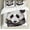 Beige White and Black, variant on Animal Duvet Cover Set, Watercolor Panda Bear Wildlife Zoo Theme Art Image, Decorative 3 Piece Bedding Set with 2 Pillow Shams, Calking Size, Beige White and Black, by Ambesonne