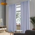 thumbnail image 2 of Deconovo Solid Back Tab and Rod Pocket Curtains Thermal Insulated Blackout Window Curtains for Living Room 52x84 inch Light Purple 2 Panels, 2 of 11