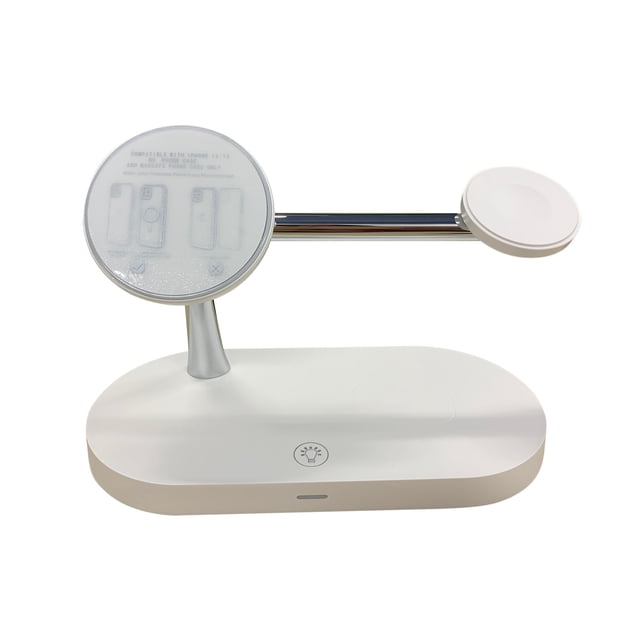Soporte de carga de luz nocturna magnética 3 en 1 de 15 W para carga rápida magnética Apple 13