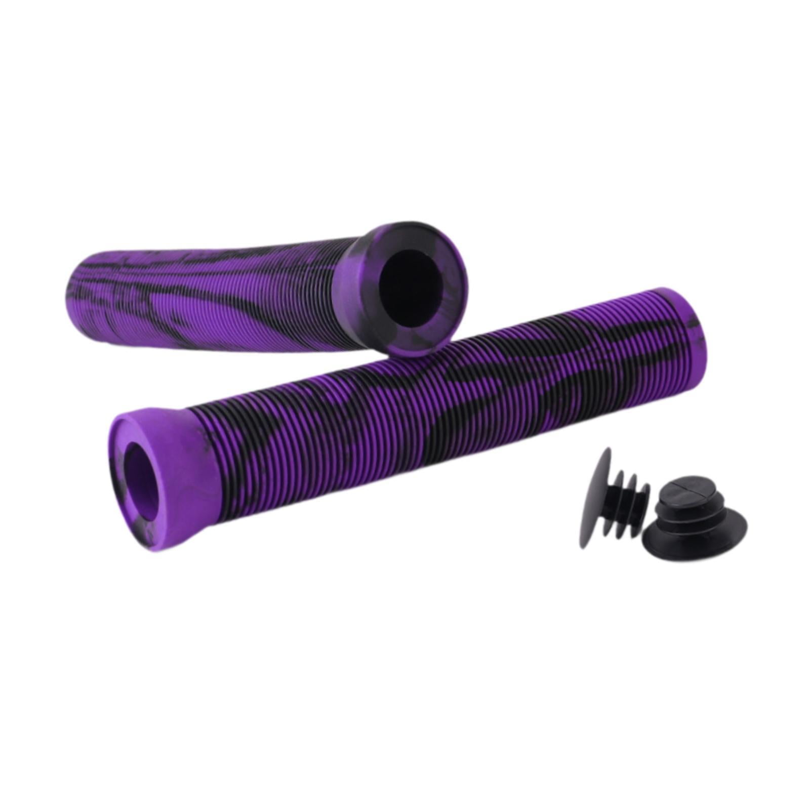 DYNWAVECA 2 Pieces Bike Handlebar Grips Bike Handle Grips Portable Soft Rubber Dia 2.2cm Cycling Parts Lightweight Non Slip Replacement black Walmart