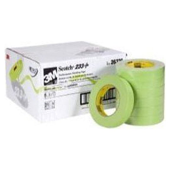 3M 26336 Green Tape 1 Inch 233 (6 Rolls)