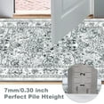thumbnail image 3 of MJIAexp 2'x3' Moroccan Bedroom Rug Washable Vintage Boho Area Rug Non-Slip Accent Throw Rug Stain Resistant Floor Carpet for Kitchen Entryway Bathroom Living Room Office Floral Gray, 3 of 10
