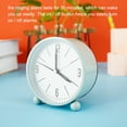 Willstar Modern Silent Sweep Alarm Clocks Bedside Non Ticking Battery