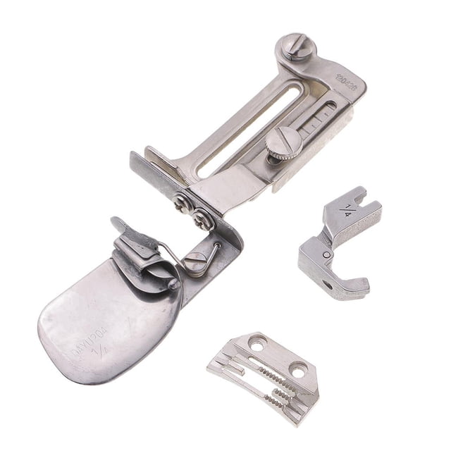 de plegadoras de dobladillos oscilantes con ajustable para máquinas de puntada de pespunte de 1 1-4 6mm Gloria Carpeta de dobladillo con acabado limpio