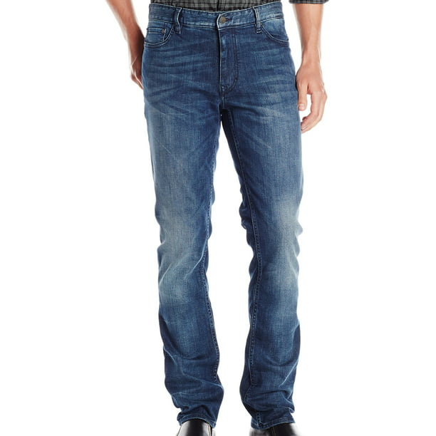 Calvin Klein - NEW Blue Mens Size 36x32 Slim Fit Straight Leg Jeans ...