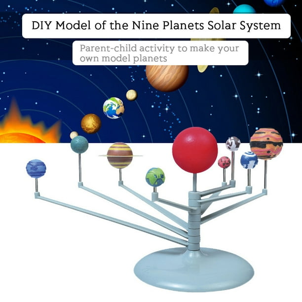 Solar System Model Kit Astronomy Planets Stem Toys Diy Science Learning Educational Gift For Kids Teens Girls Boys By Robot Gxg Com - Diy Solar System Model Kit