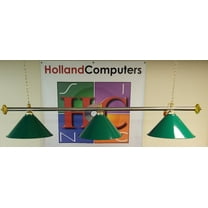 65 Inch Pool Table Light - Billiard lamp With Metal Green Shades For 7 or 8 Foot Tables