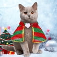thumbnail image 1 of CTIRCHIU Pet Striped Cape Pet Cloak Cloth Chic Costumes for Cats 1Pcs, 1 of 5
