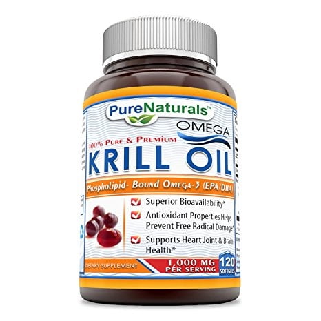 Pure Naturals Krill Oil 1000mg 120 Softgels