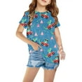 thumbnail image 2 of Cethrio Toddler Boys T-Shirts, Print Short Sleeve Crew Neck Cute Summer Tops Multicolor Size 5-6 T, 2 of 5