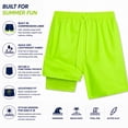 thumbnail image 4 of Quad Seven Boys Swim Trunks Quick Dry Swimming Shorts with Compression Liner, 4 of 6