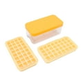 thumbnail image 3 of Ice Making Tray, Ice Making Molds, Ice Cubes Tray Molds Bin With Lid Ice Scoop Storage Bin And Storage 2 Layers 64 Cubes Silicone Easy Release, 3 of 8