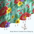 thumbnail image 6 of Pioneer Flower Floral Print Pattern Shower Curtain 84"x72", Bathroom Decorative Shower Curtain Set with 12 Hooks, Waterproof Washable, 6 of 6