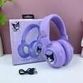 thumbnail image 2 of Nuevos auriculares deportivos Bluetooth Sanrio Kuromi Stitch de dibujos animados con LED intermitente, auriculares inalámbricos para juegos Esports, 2 of 6