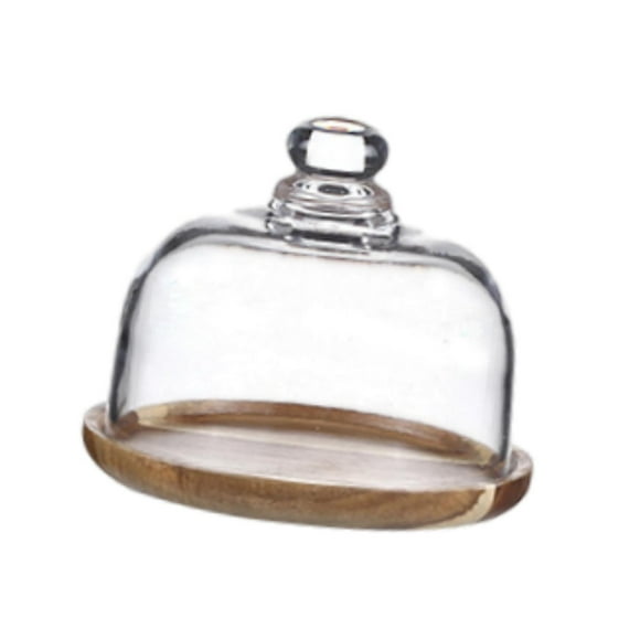 Lipstore Cake Stand with Glass Dome Cake Display Stand for Shop Display Holiday Cakes