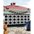 thumbnail image 5 of Halloween Garage Door Banner Cover 6 x 13 ft, Halloween Skull in Black White Plaid Halloween Garage Door Decorations Holiday Halloween Backdrop Decor for Winter New Year Halloween Party, 5 of 6