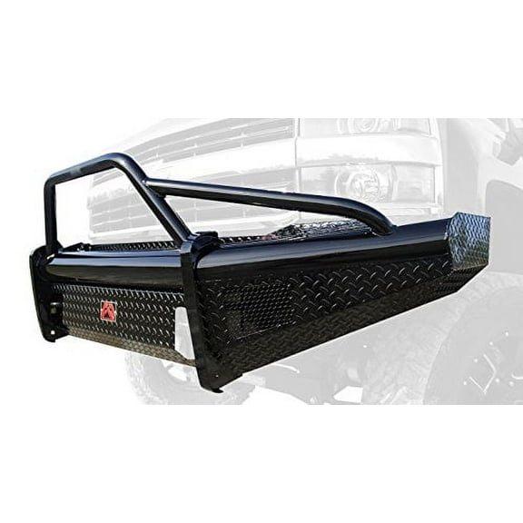 Fab Fours CH05-S1362-1 Black Steel Front Ranch Bumper Fits select: 2003-2007 CHEVROLET SILVERADO