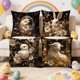 thumbnail image 1 of Paquete de 4 fundas de almohada con adorables animales | Fundas de cojín para sofá con bordado flocado | Fundas decorativas multicolores de 45 x 45 cm para el hogar, la cama, el sofá y la decoración, 1 of 6