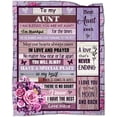 thumbnail image 1 of LHSHID Auntie Gifts from Niece 40th 50th 60th Birthday Gifts for Women for Auntie Blanket Gifts Mother's Day Blankets for Aunt 60"x80", 1 of 9