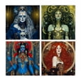 thumbnail image 5 of Dark Goddess Desktop Calendar Personalized Stylish Coils Calendar for Living Room, 5 of 5