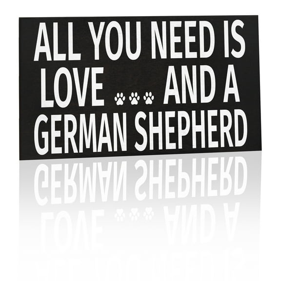 JennyGems - My Best Friend is a German Shepherd - Wooden Stand Up Box Sign - German Shepherd Moms Gift Series - German Shepherd Decor Signs - Rustic Farmhouse Box Sign